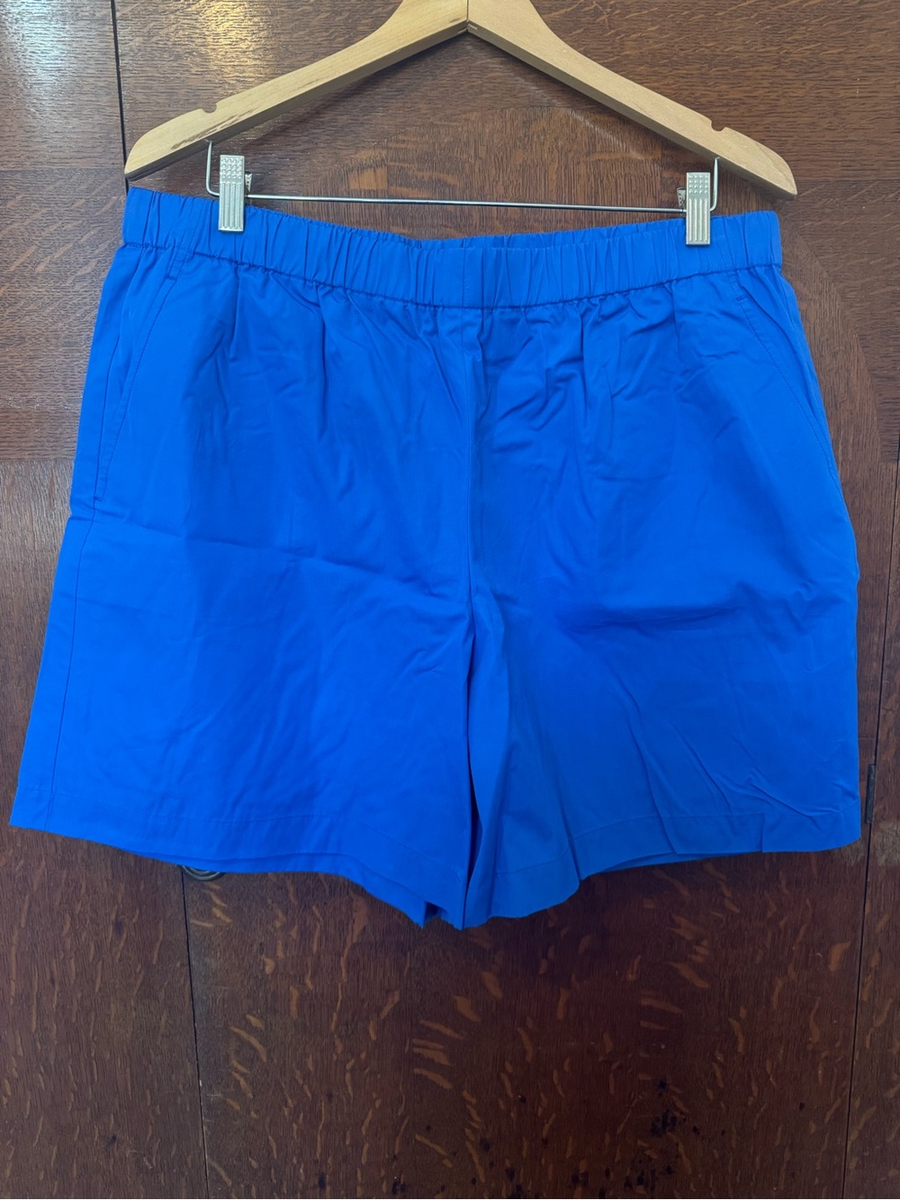 Lafayette 148 New York Electric Blue Elastic-Waist Shorts